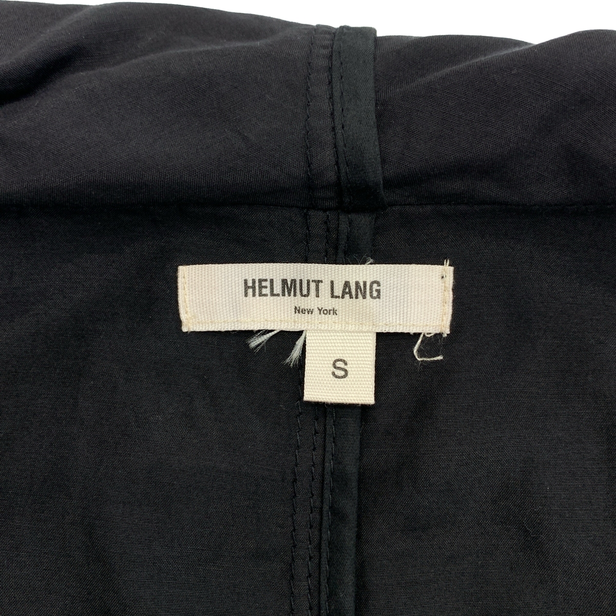 HELMUT LANG / ヘルムートラング HOODED COAT シルク コットン レイヤード コート