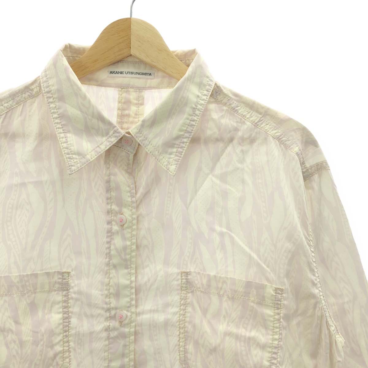 AKANE UTSUNOMIYA / アカネウツノミヤ 総柄 コットン シャツ