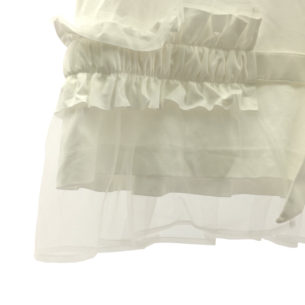 noir kei ninomiya / ノワールケイニノミヤ チュール ドッキング カットソー