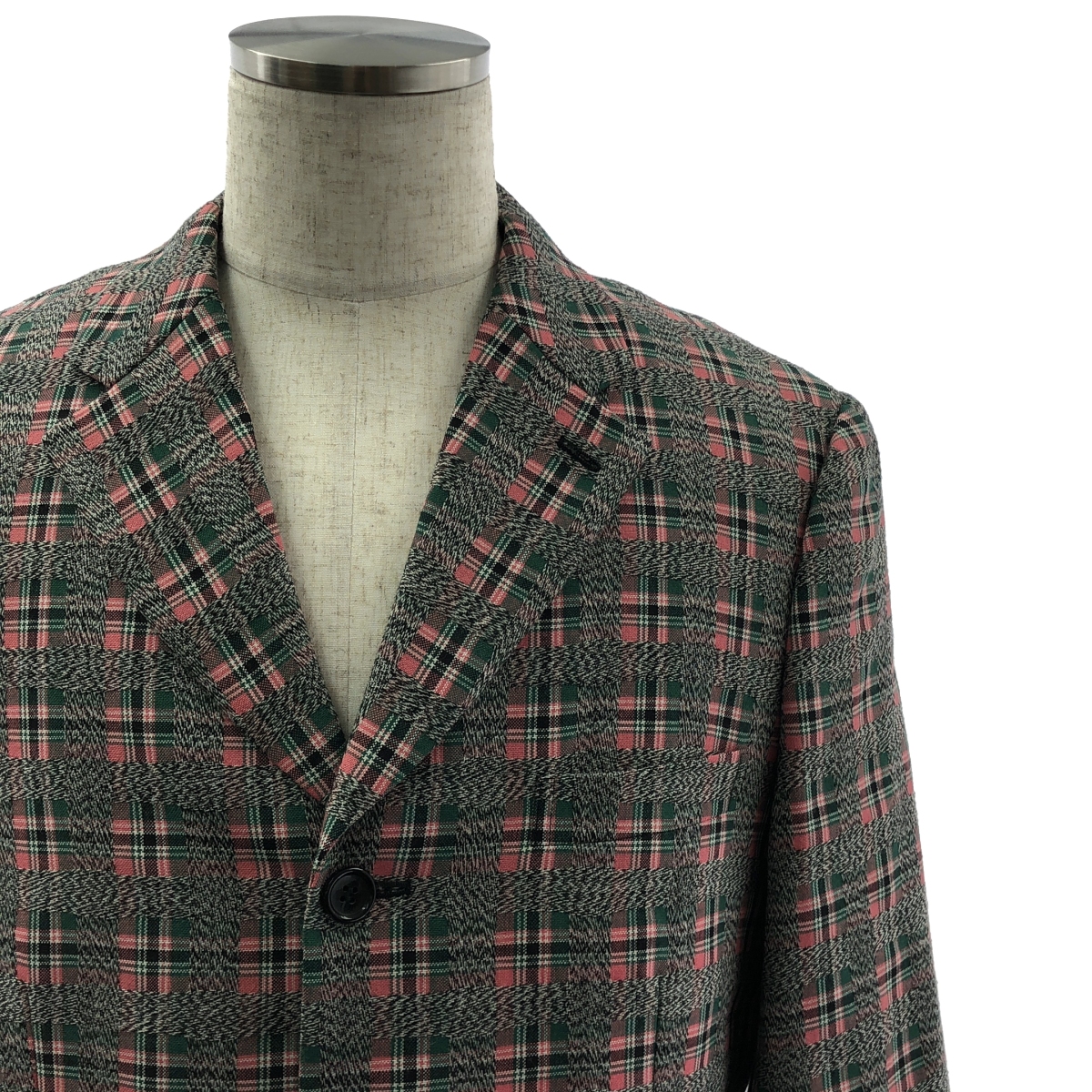 COMME des GARCONS HOMME PLUS / コムデギャルソンオムプリュス 背面カットデザイン ウール チェック チェスターコート