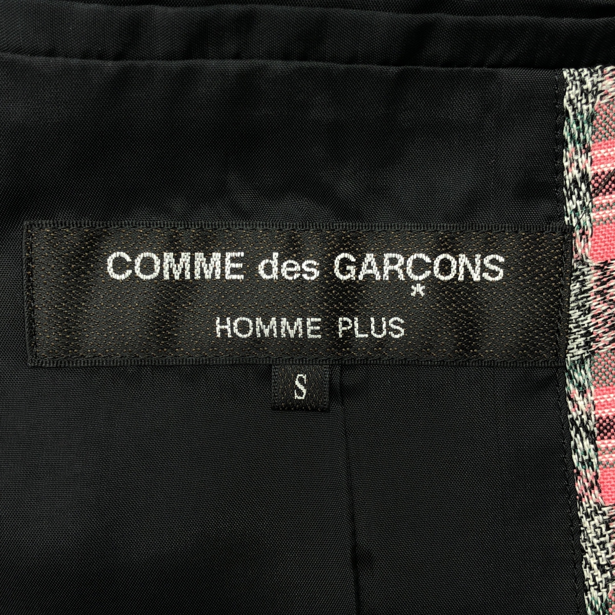 COMME des GARCONS HOMME PLUS / コムデギャルソンオムプリュス 背面カットデザイン ウール チェック チェスターコート