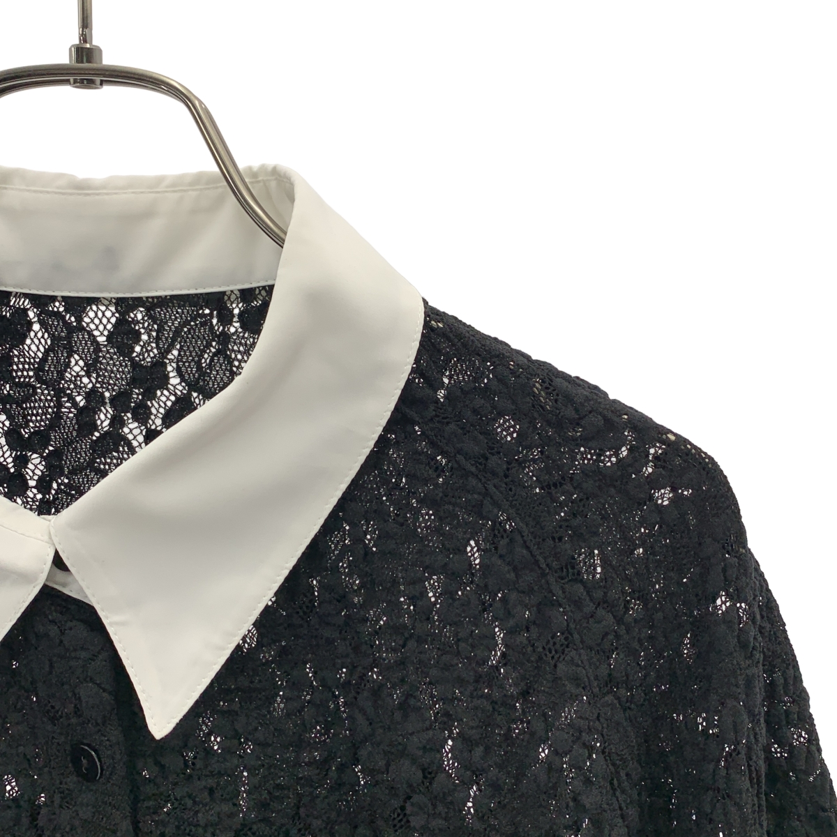 CADUNE / カデュネ クロップド レース シャツ