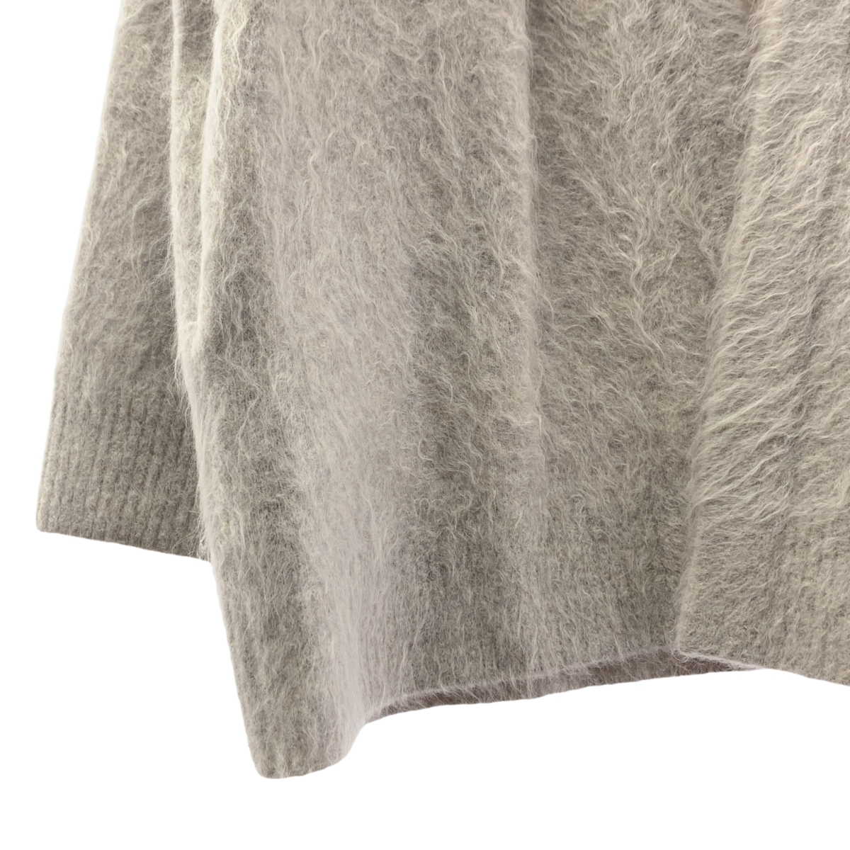 その他 アルパカ ウール シャギー ニット カーディガン