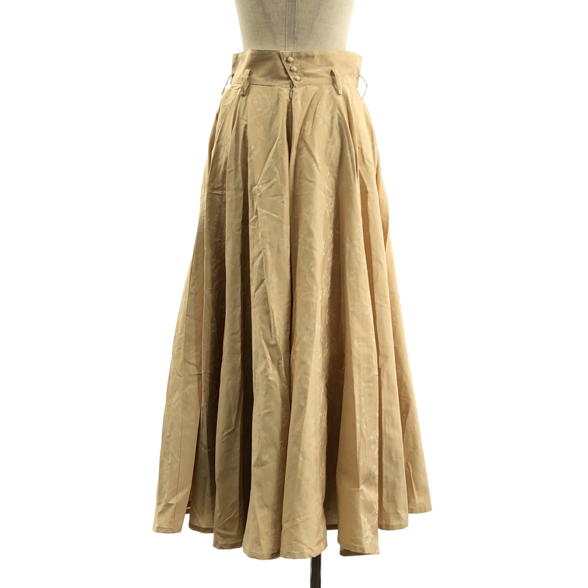 foufou / フーフー はなたば #03 芍薬 ジャガード ロングフレアスカート