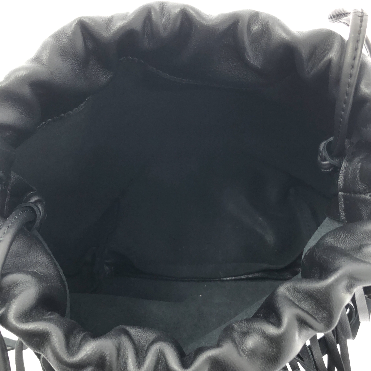 MARCO MASI / マルコマージ レザー フリンジ 巾着 ショルダーバッグ