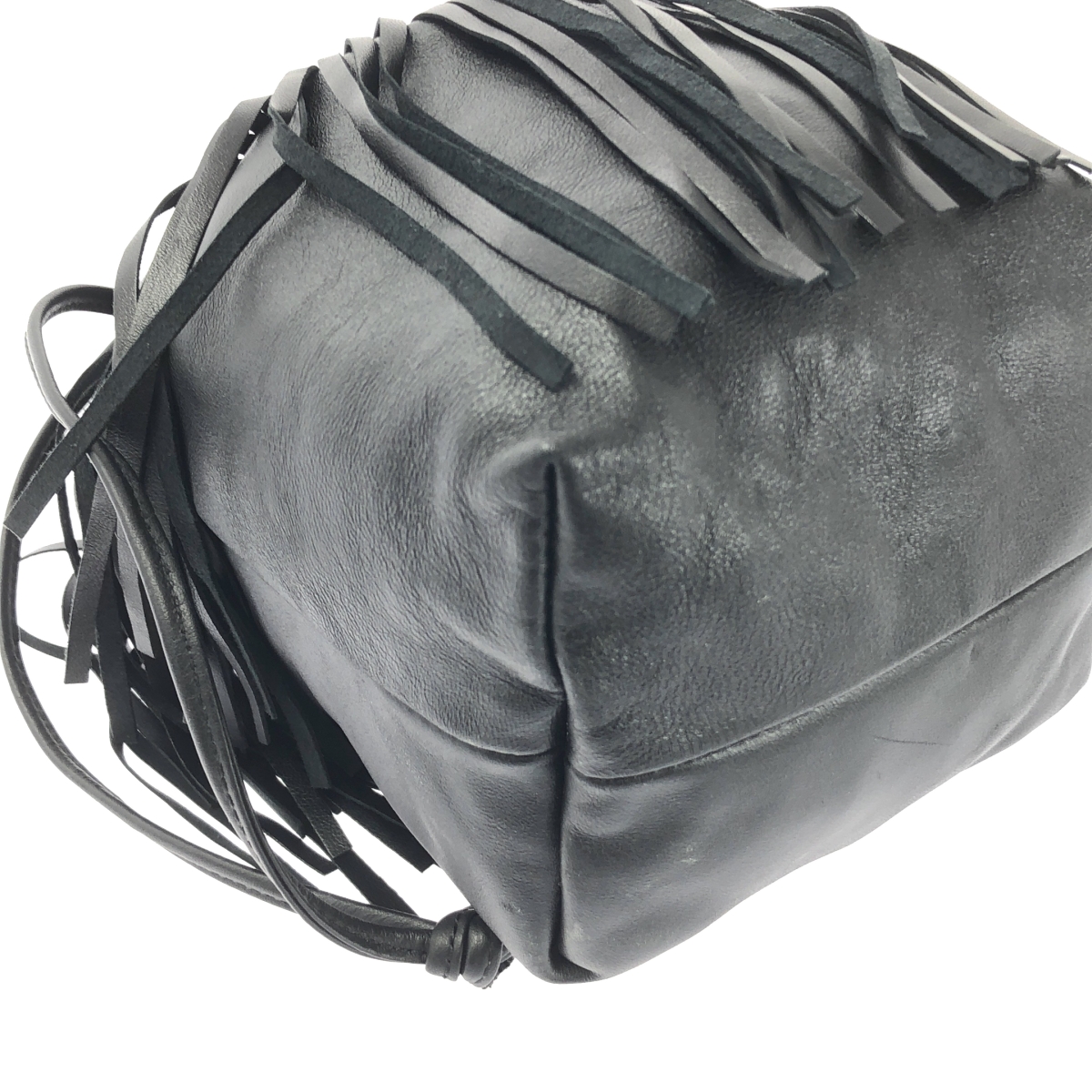 MARCO MASI / マルコマージ レザー フリンジ 巾着 ショルダーバッグ