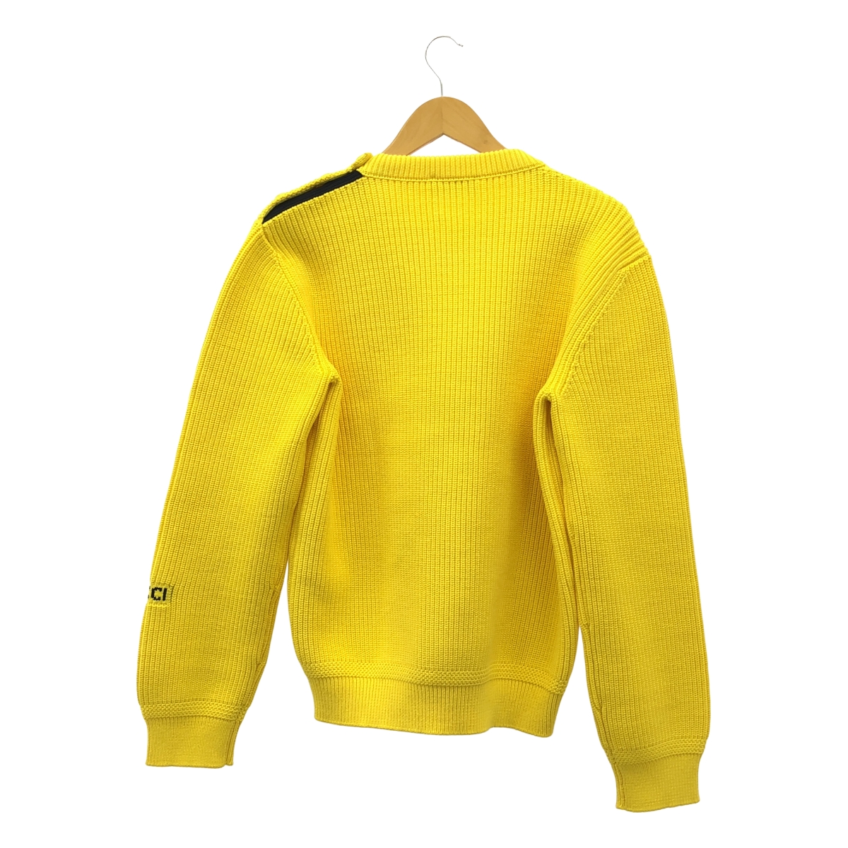 GUCCI / グッチ インターシャ コットン ロゴ セーター
