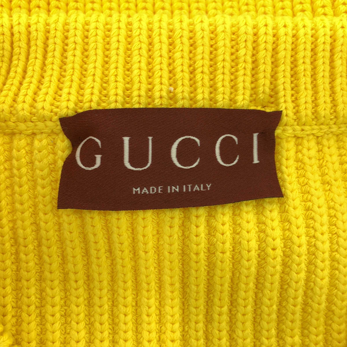 GUCCI / グッチ インターシャ コットン ロゴ セーター