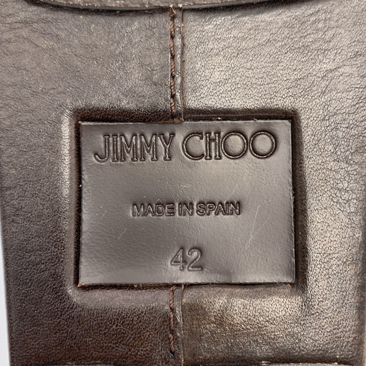 JIMMY CHOO / ジミーチュウ バックルデザイン レザー サンダル