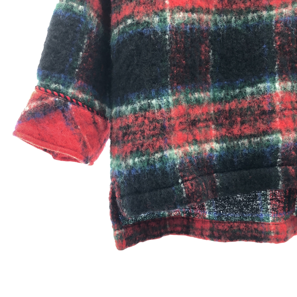 TANAKA / タナカ WESTERNER OVERSHIRT SHAGGY PLAID / シャギーウエスタンシャツ ジャケット