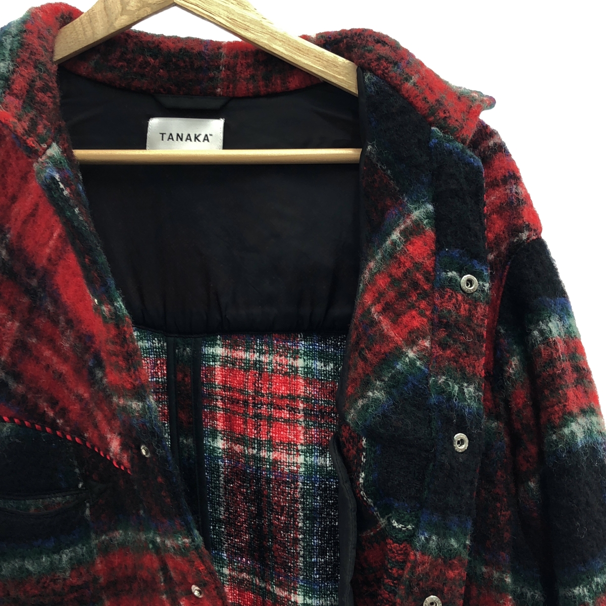 TANAKA / タナカ WESTERNER OVERSHIRT SHAGGY PLAID / シャギーウエスタンシャツ ジャケット