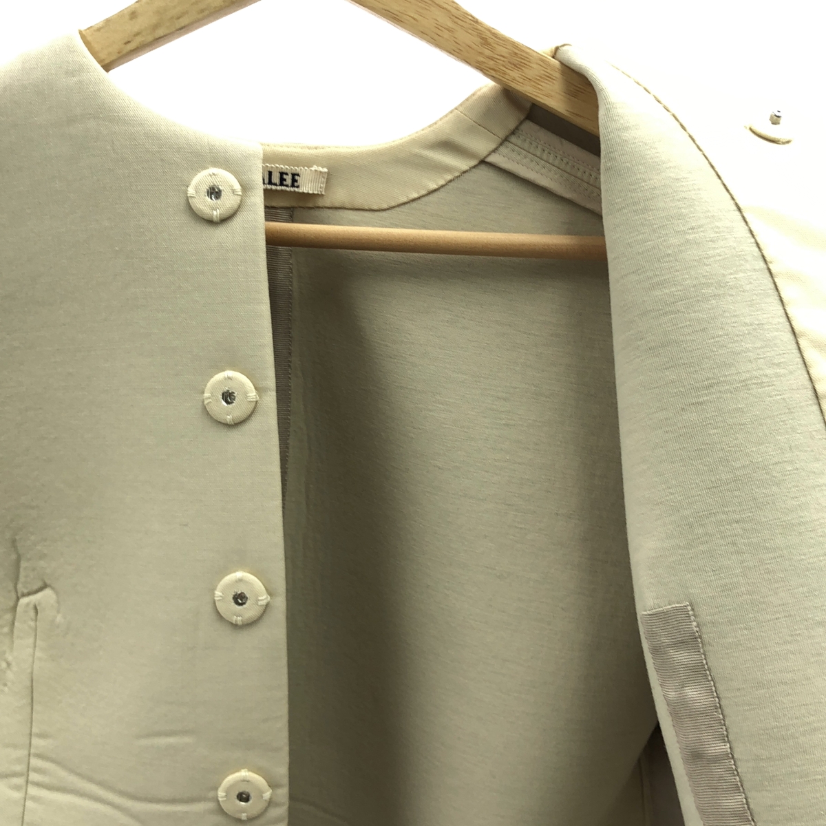 AURALEE / オーラリー SPONGE TROPICAL WOOL NO COLLAR BLOUSON スポンジ トロピカルウール ノーカラー ブルゾン