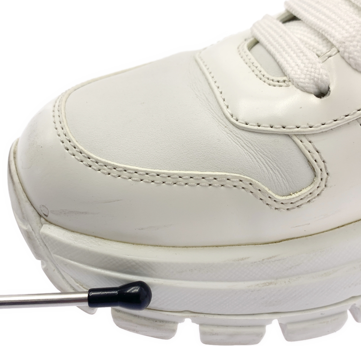 PRADA / プラダ Prax 01 / 1E804M レザー ロゴプレート スニーカー