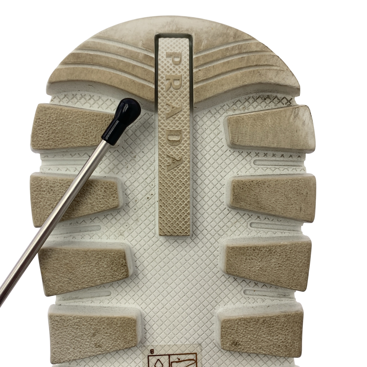 PRADA / プラダ Prax 01 / 1E804M レザー ロゴプレート スニーカー