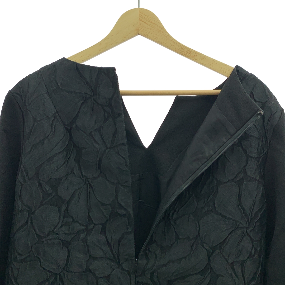 ADORE / アドーア キーネック バック異素材 プルオーバー ワンピース