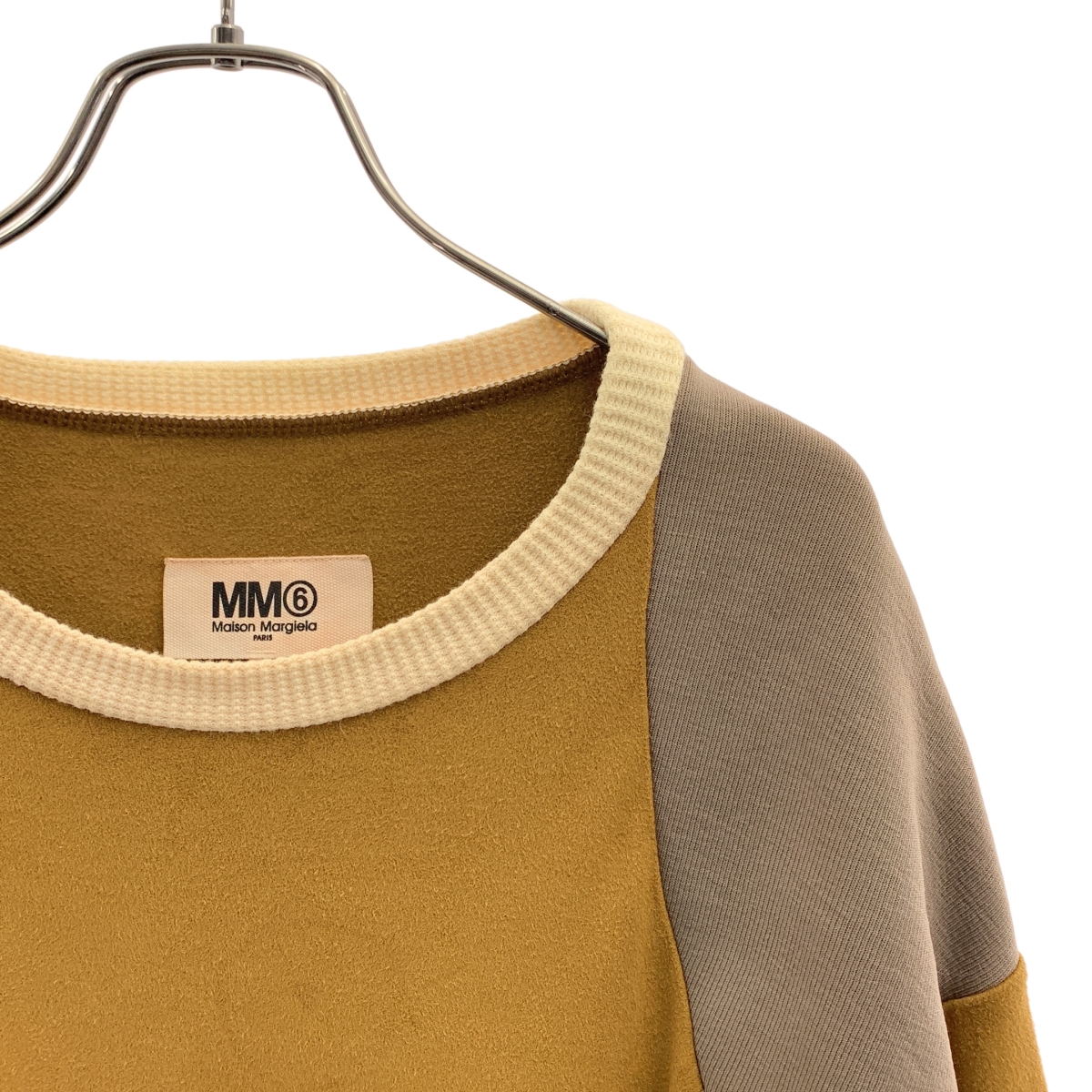 MM6 Maison Margiela / エムエムシックスメゾンマルジェラ 異素材切替 フェイクスエード ワンピース