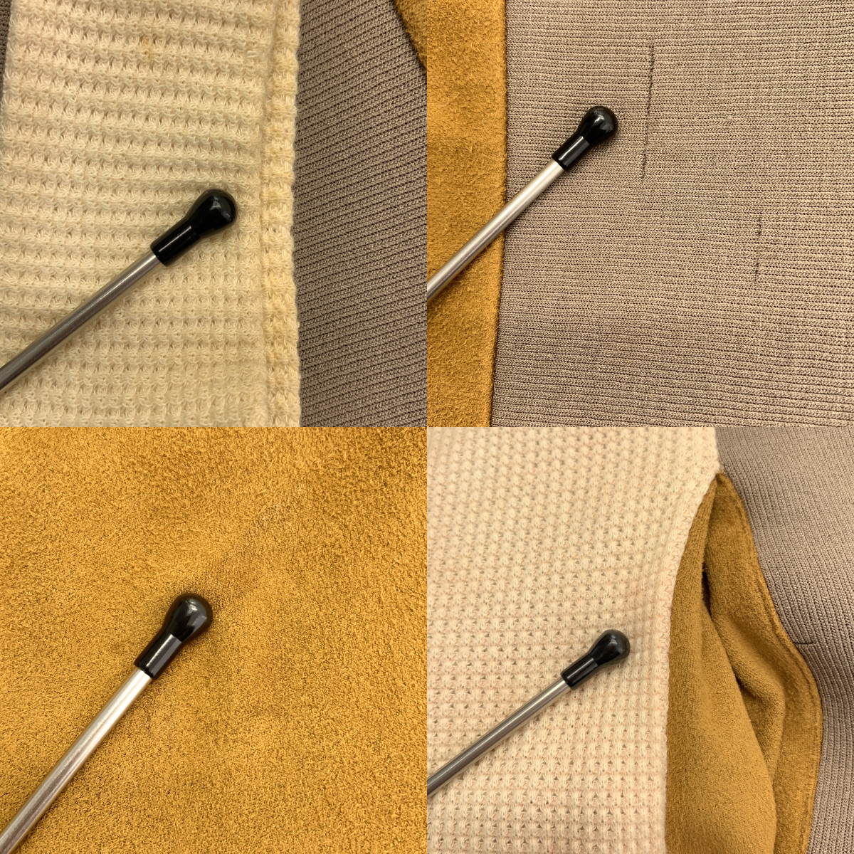 MM6 Maison Margiela / エムエムシックスメゾンマルジェラ 異素材切替 フェイクスエード ワンピース