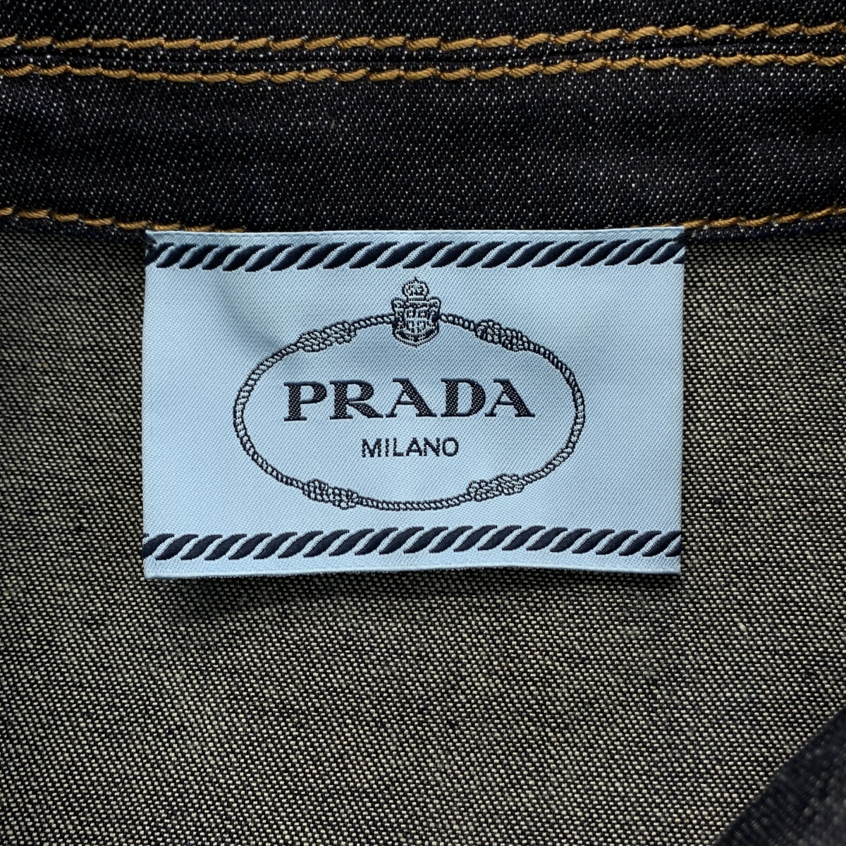 PRADA / プラダ デニム ステンカラーコート