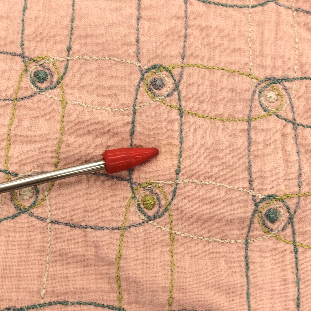 mina perhonen / ミナペルホネン cantuccio / エンブロイダリー ポケット付き ワンピース / 総裏地