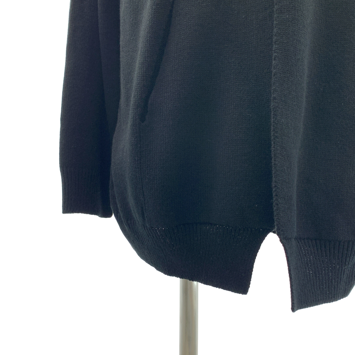 S'YTE YOHJI YAMAMOTO / サイトヨウジヤマモト ウール フリンジ ロングニット カーディガン フーディ