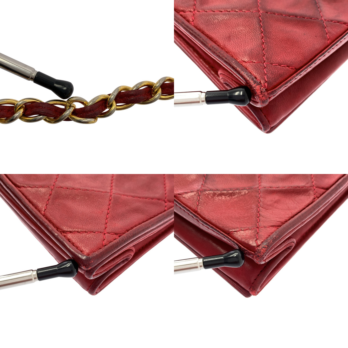 CHANEL / シャネル マトラッセ ココマーク ラムスキン シングルフラップ チェーン ショルダー バッグ