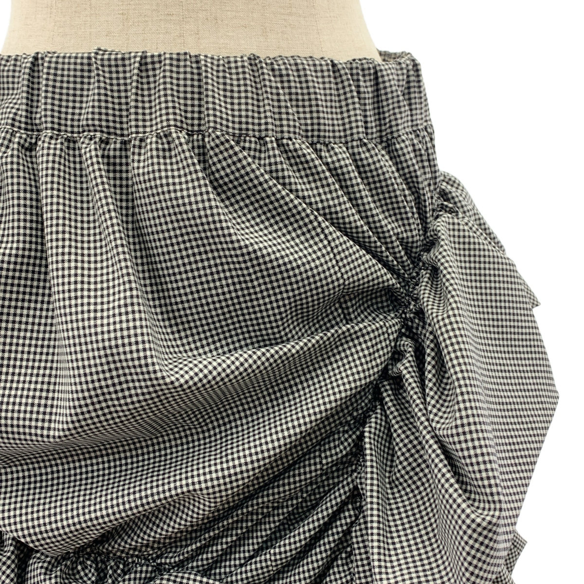 noir kei ninomiya / ノワールケイニノミヤ フリル 装飾 ドローストリング ボリューム スカート / 総裏地