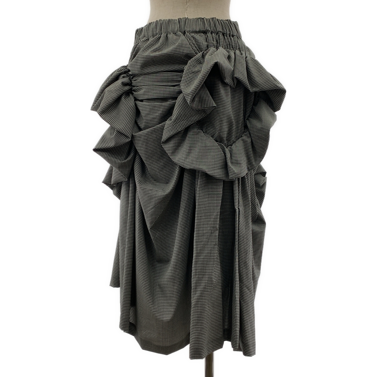 noir kei ninomiya / ノワールケイニノミヤ フリル 装飾 ドローストリング ボリューム スカート / 総裏地