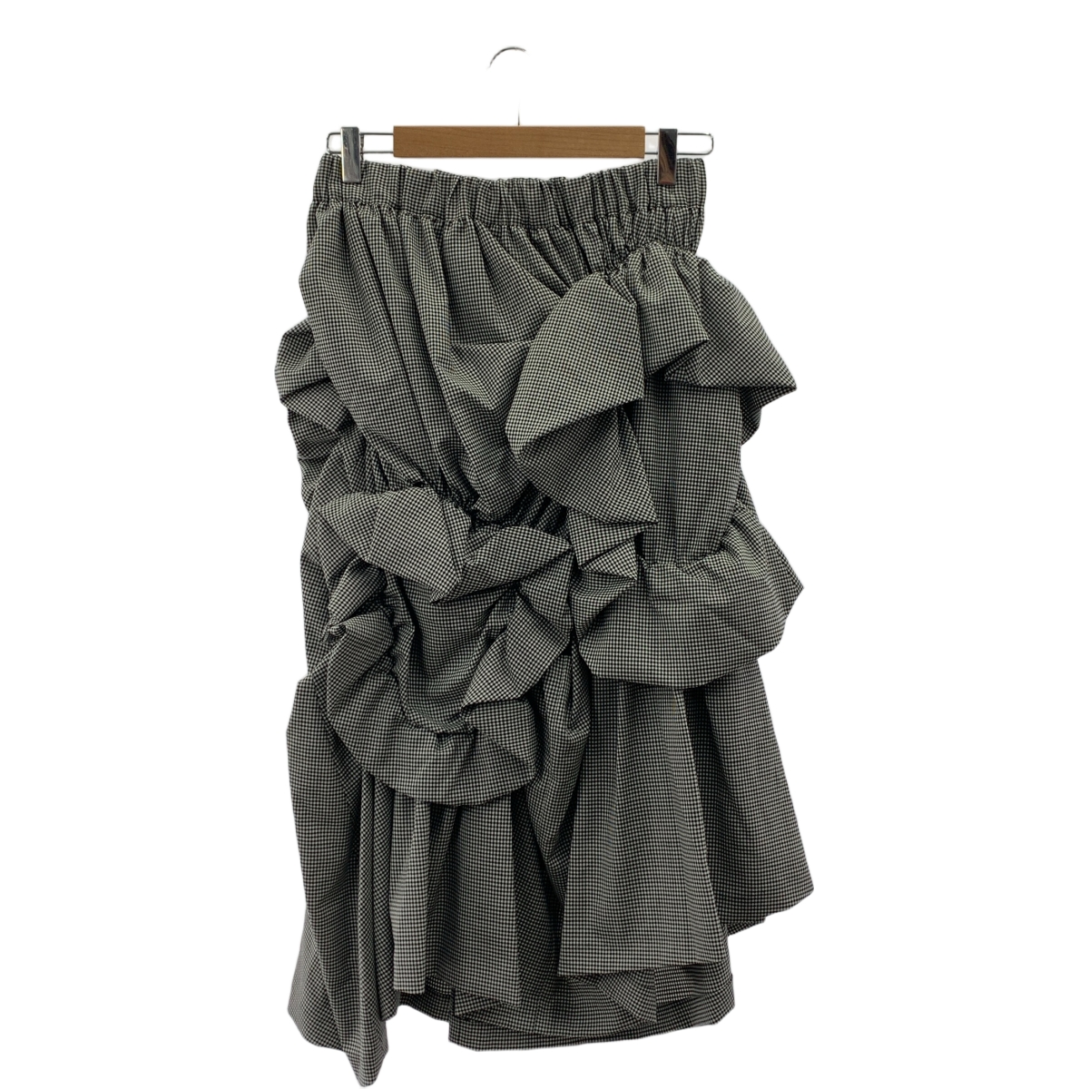 noir kei ninomiya / ノワールケイニノミヤ フリル 装飾 ドローストリング ボリューム スカート / 総裏地