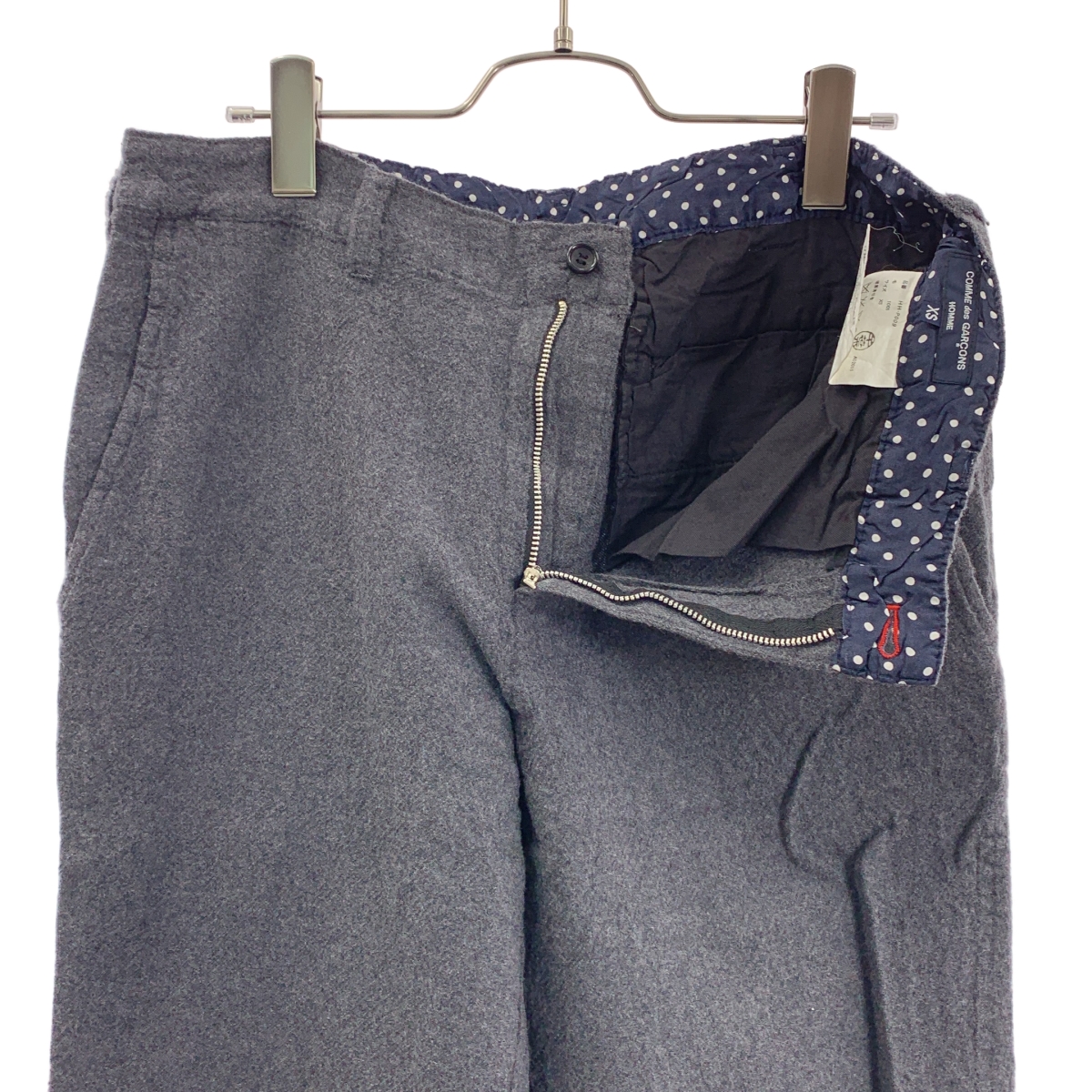 COMME des GARCONS HOMME / コムデギャルソンオム ウール縮絨 ストレート スラックス パンツ