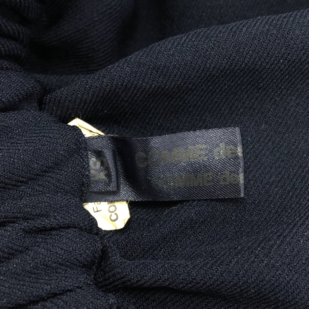 COMME des GARCONS COMME des GARCONS / コムコム ポリエステル 製品染め フリル装飾 ウエストゴム イージー ショートパンツ ショーツ