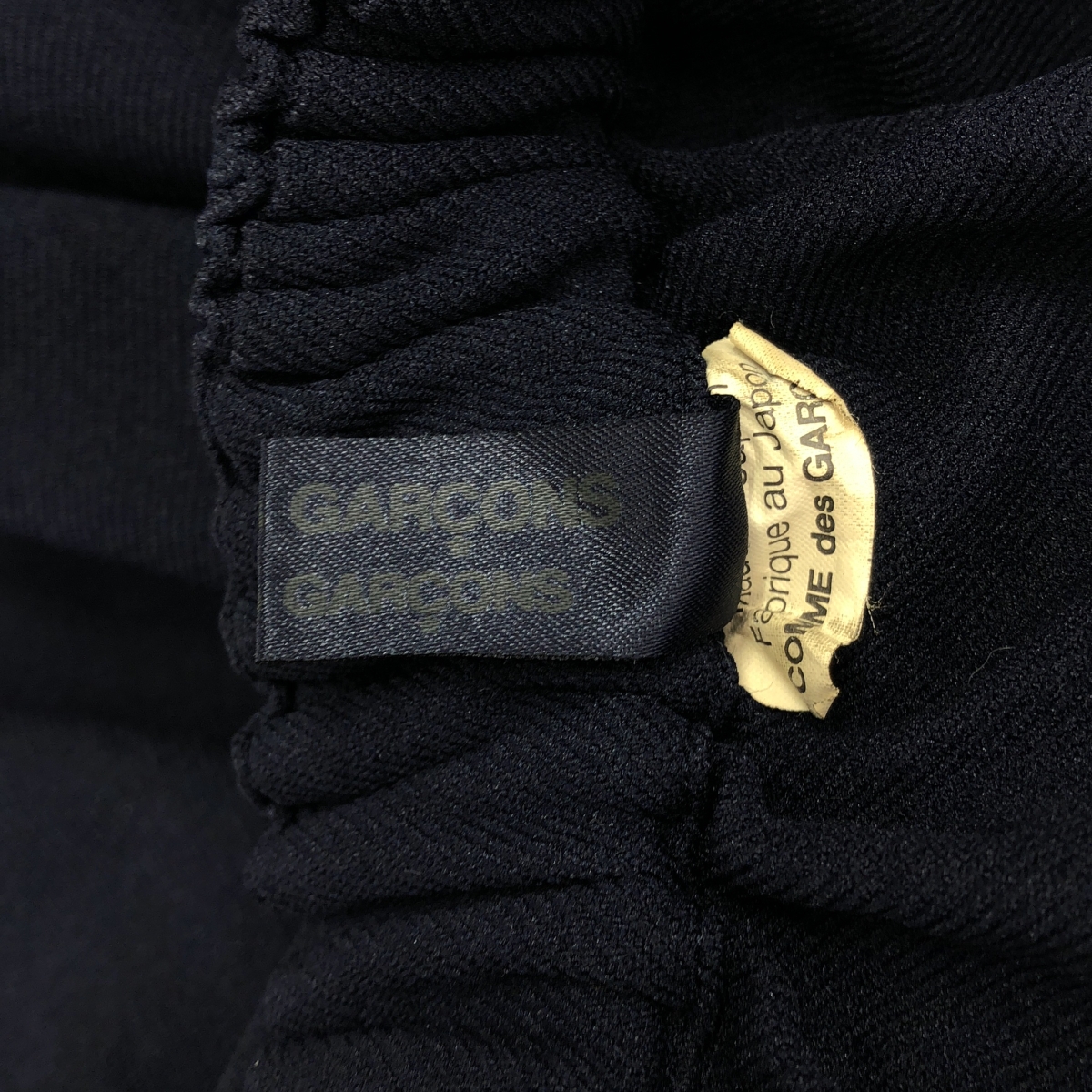 COMME des GARCONS COMME des GARCONS / コムコム ポリエステル 製品染め フリル装飾 ウエストゴム イージー ショートパンツ ショーツ