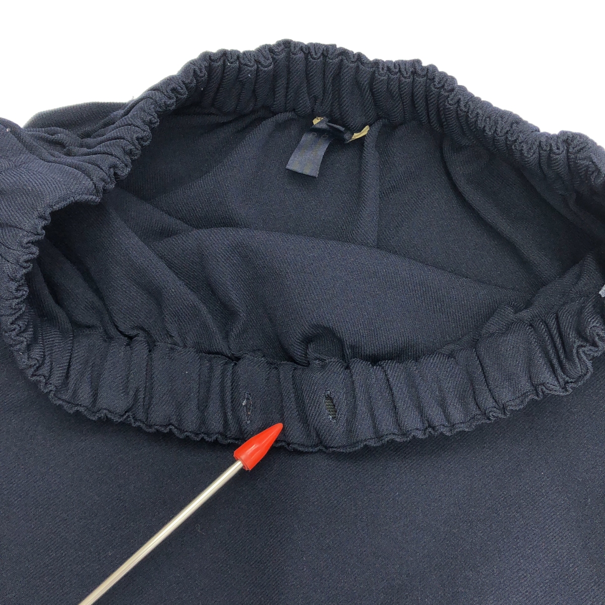 COMME des GARCONS COMME des GARCONS / コムコム ポリエステル 製品染め フリル装飾 ウエストゴム イージー ショートパンツ ショーツ