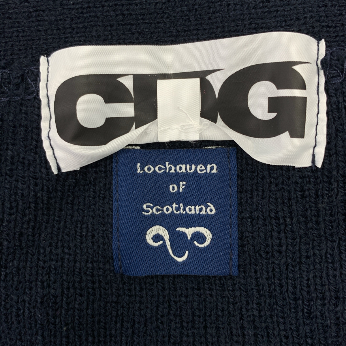 その他 CDG プリントロゴ アクリル カーディガン