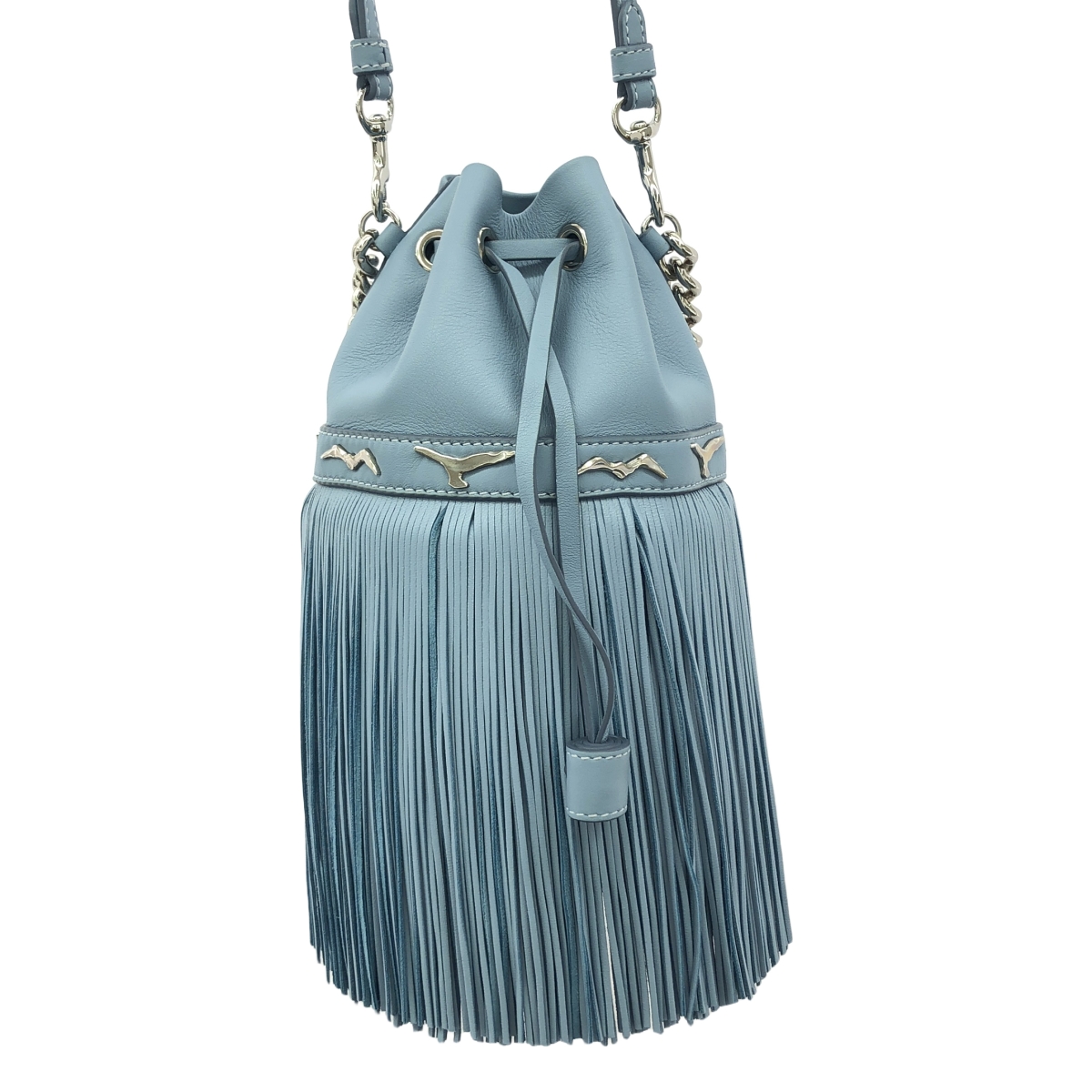 J&M DAVIDSON / ジェイアンドエムデヴィッドソン FRINGE CARNIVAL / カーニバル 2way レザー スタッズ フリンジ チェーンハンドル ショルダーバッグ