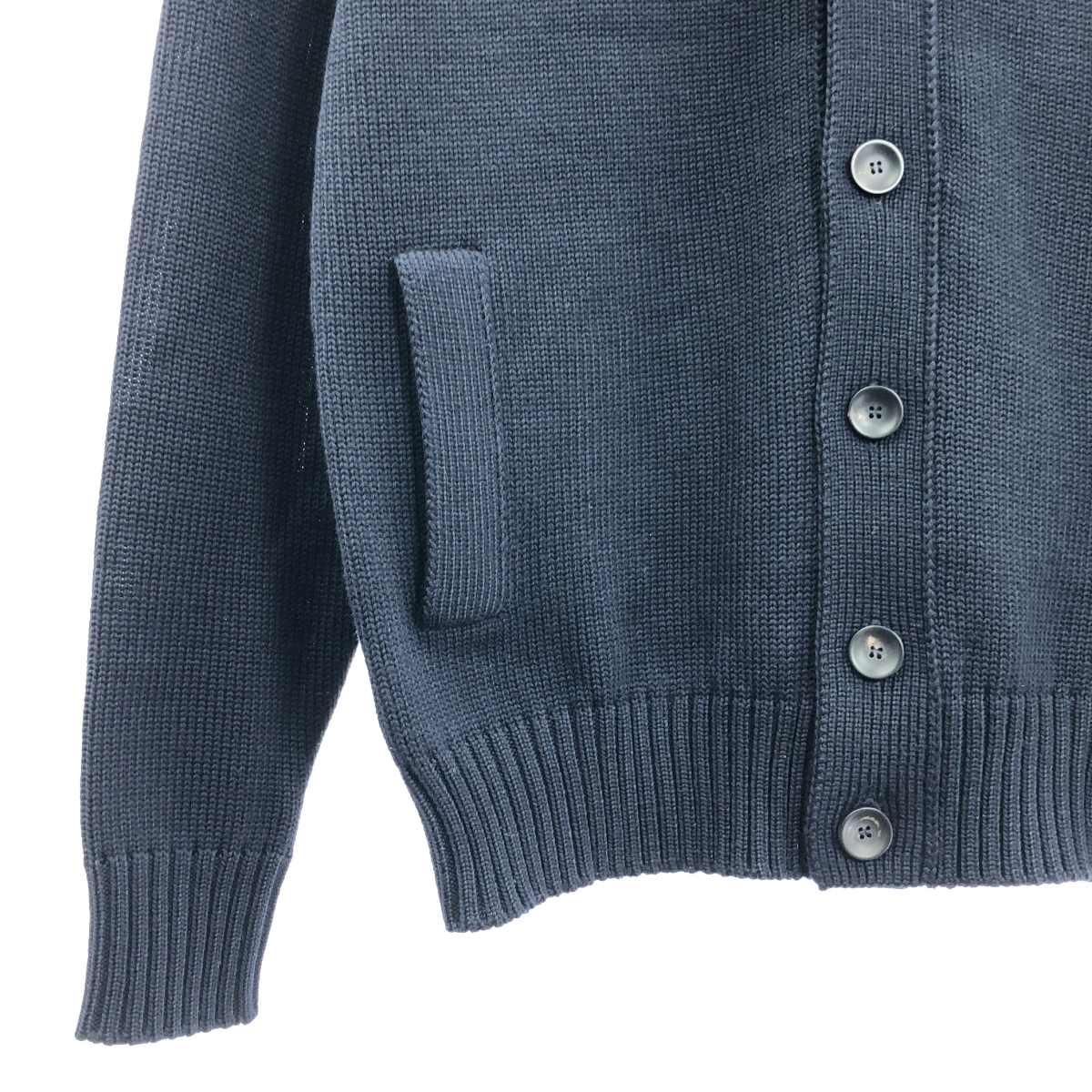 ZANONE / ザノーネ CHIOTO キョート / 5ゲージ ウールソリッド スタンドカラー ニットカーディガン