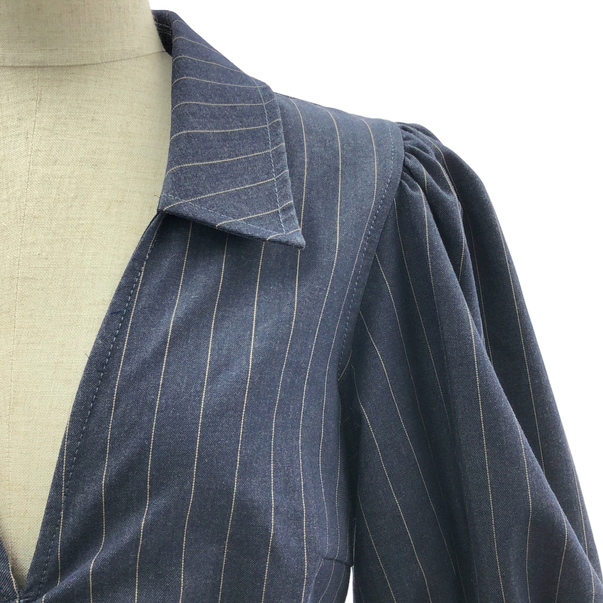 Ganni / ガニー スキッパー ギャザー ロングワンピース