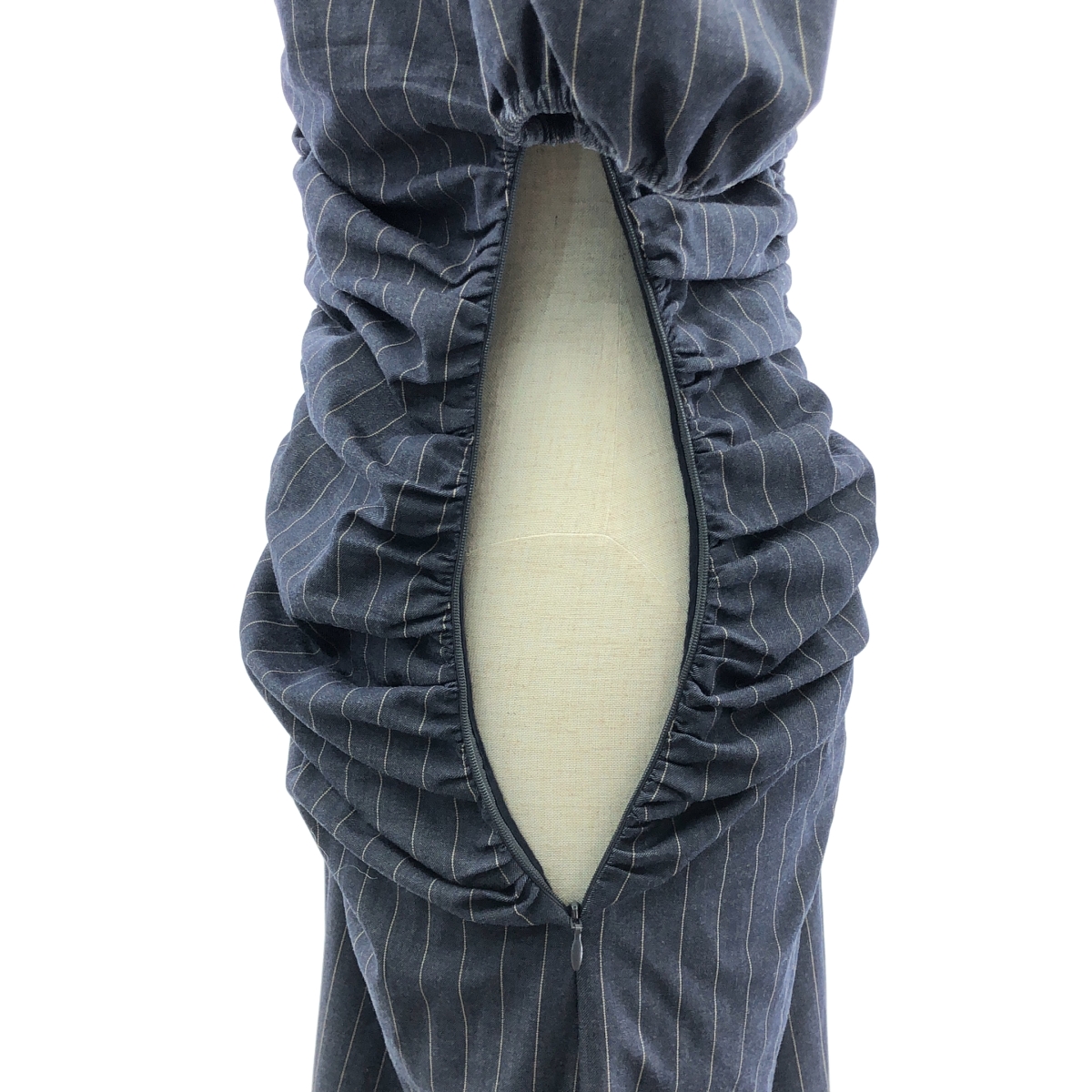 Ganni / ガニー スキッパー ギャザー ロングワンピース