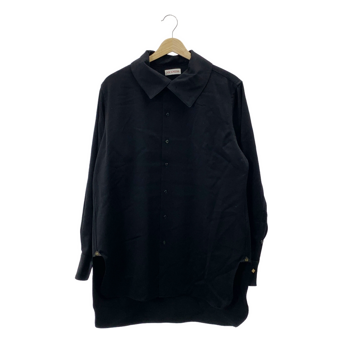 NICENESS / ナイスネス LAURENCE CHARCOAL / ビッグカラー オーバー シャツ