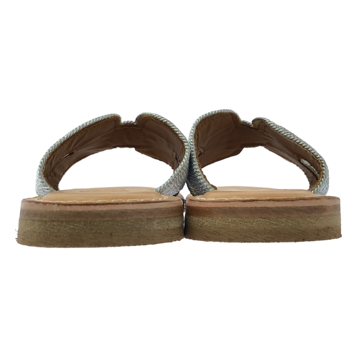 その他 メタリックロープ フラットサンダル