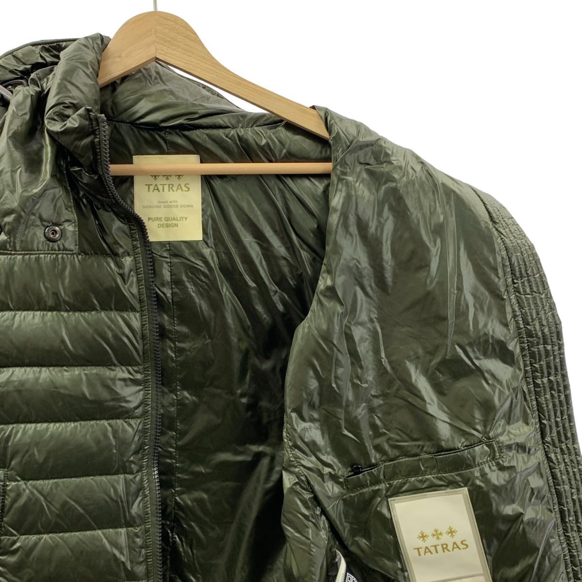TATRAS / タトラス ナイロン フーデット ダウンベスト