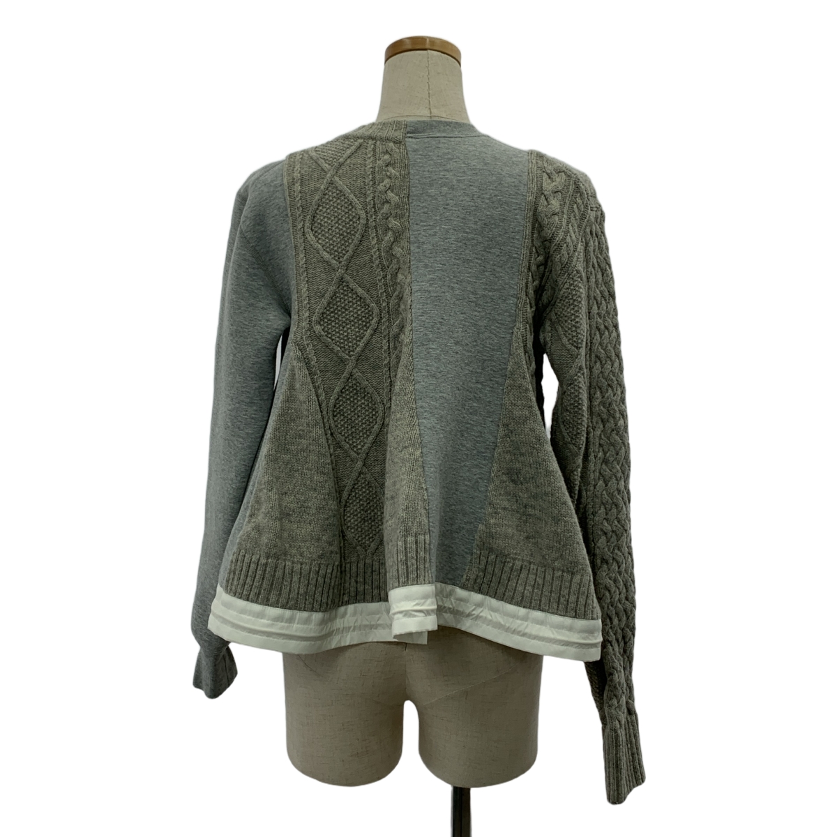 NIKE / ナイキ × sacai SPLITCABLE TECH FLEECE SWEATSHIRT ドッキング ニット スウェット