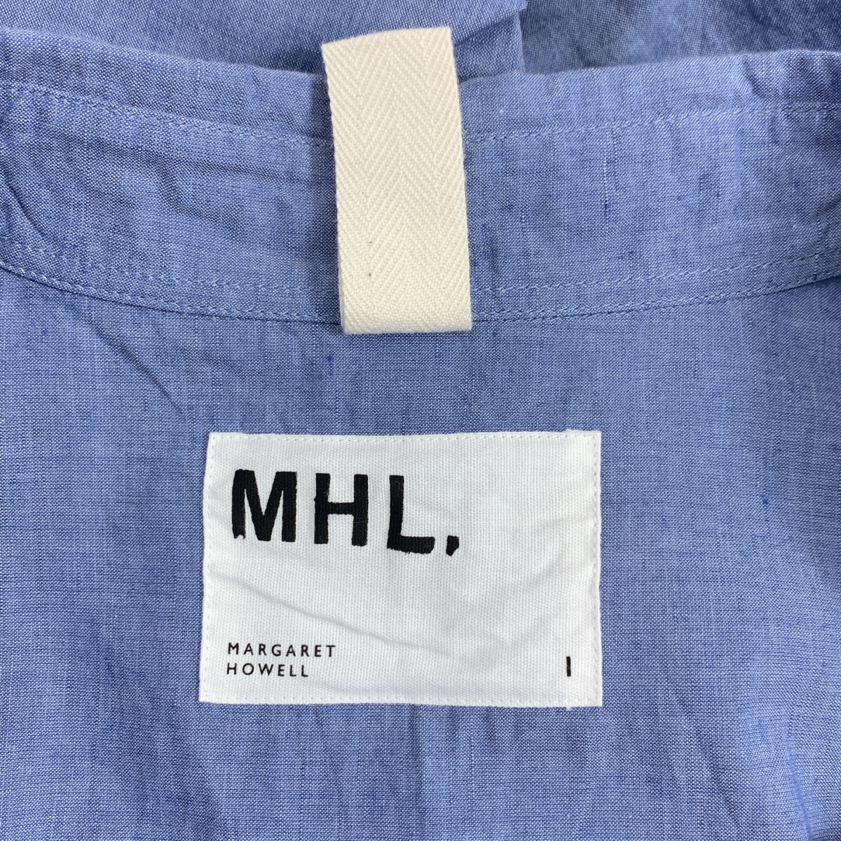 MHL. / エムエイチエルマーガレットハウエル LIGHTWEIGHT COTTON LINEN コットン リネン ハーフスリーブシャツ