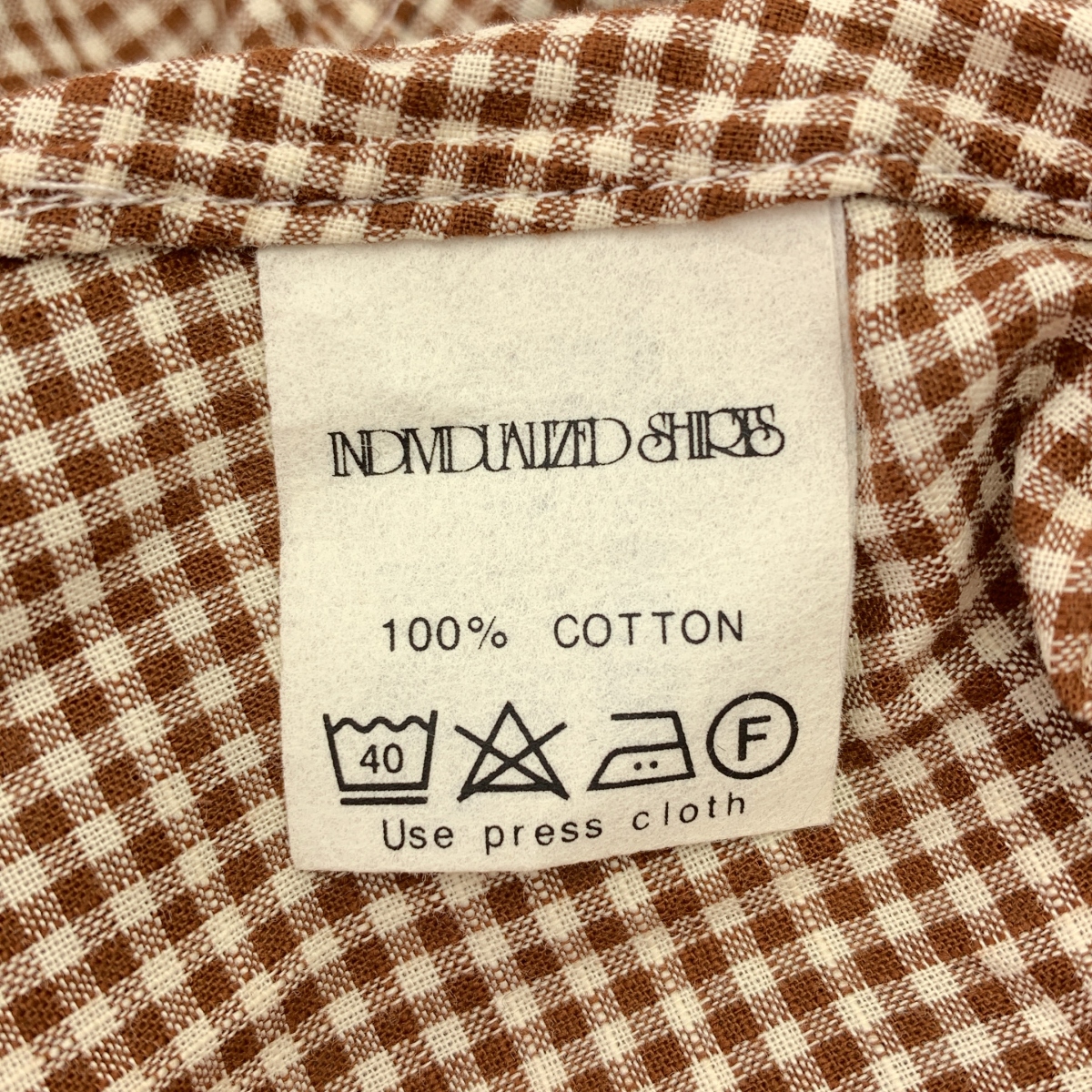 INDIVIDUALIZED SHIRTS / インディビジュアライズドシャツ チェック レギュラーカラー シャツ