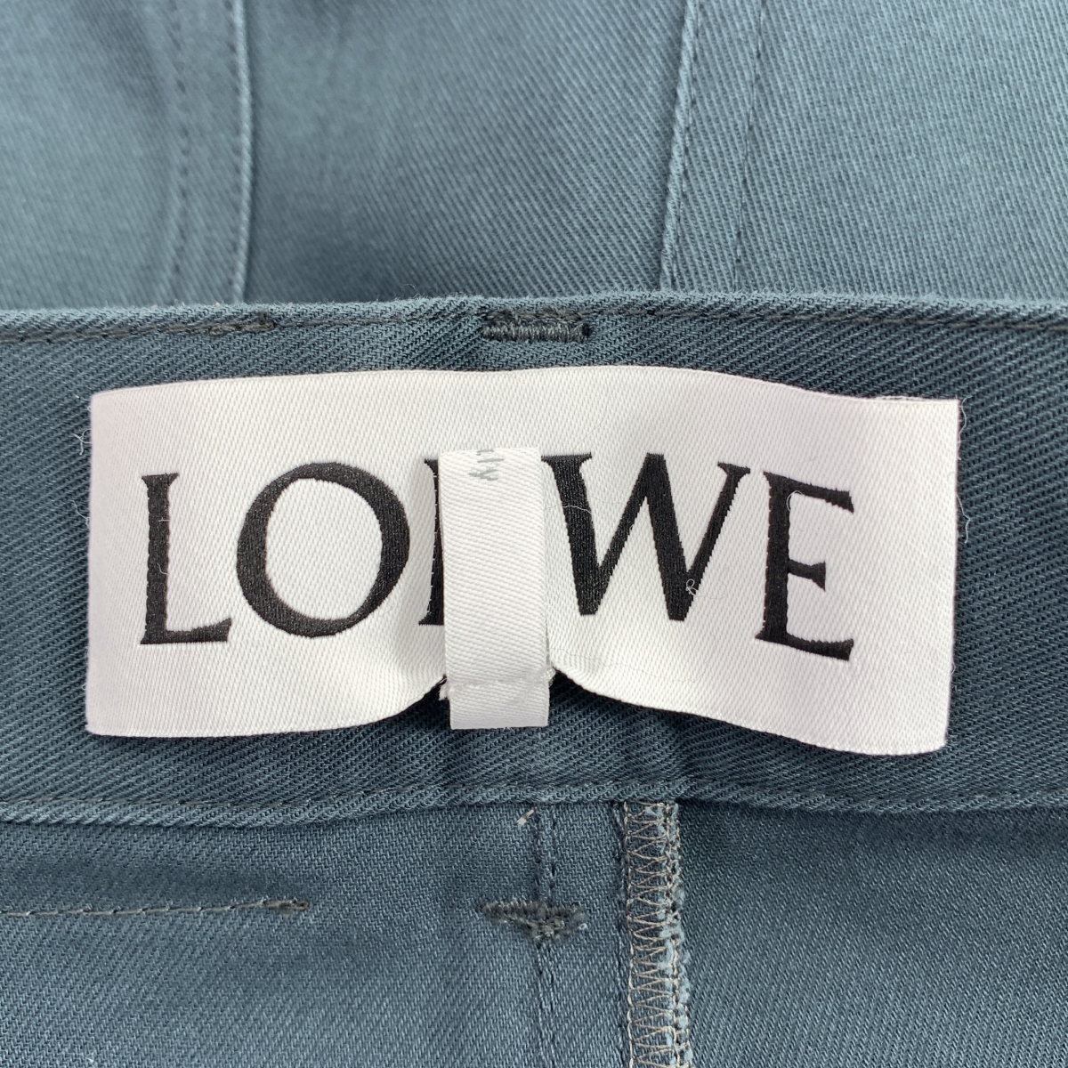 LOEWE / ロエベ ロゴパッチ タック ワイドパンツ