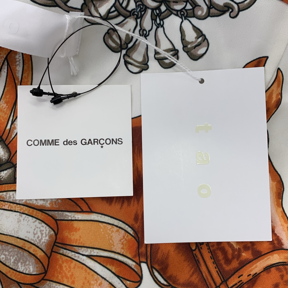 tao COMME des GARCONS / タオコムデギャルソン アジャスター ブルゾン ジャケット / 柄総裏地