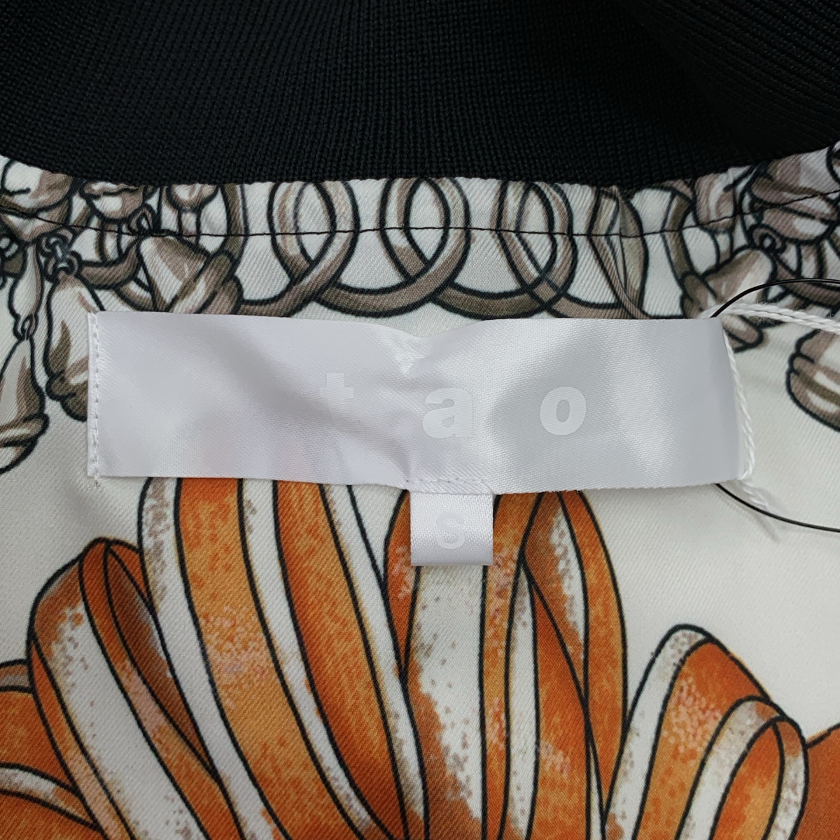 tao COMME des GARCONS / タオコムデギャルソン アジャスター ブルゾン ジャケット / 柄総裏地