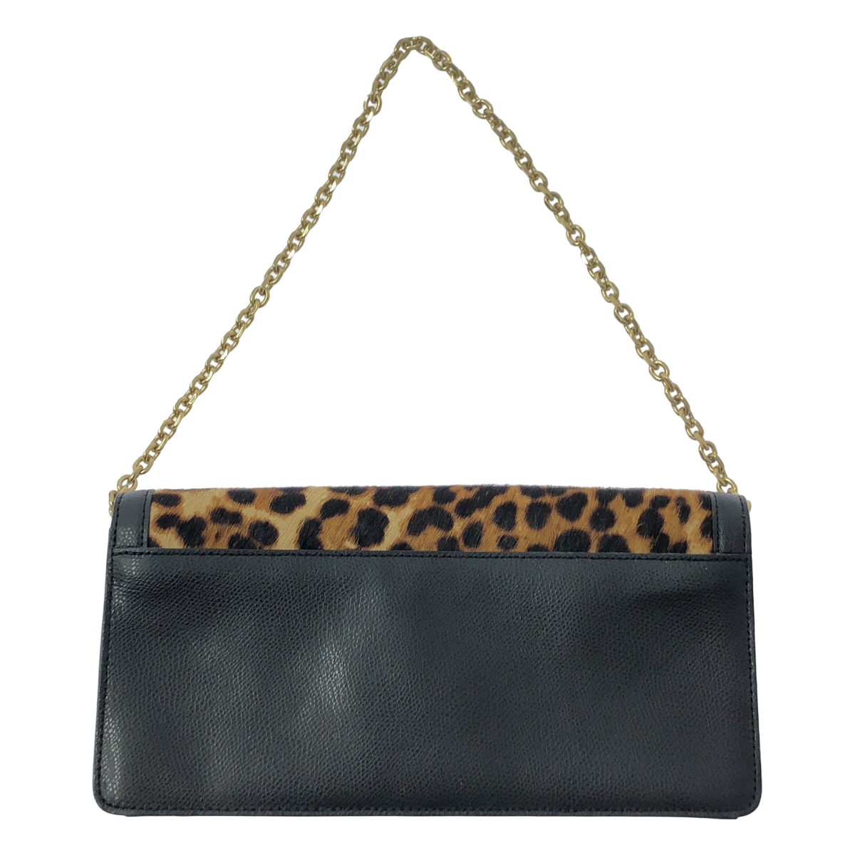 Lauren Ralph Lauren / ローレンラルフローレン レオパード ハラコ レザー チェーンバッグ