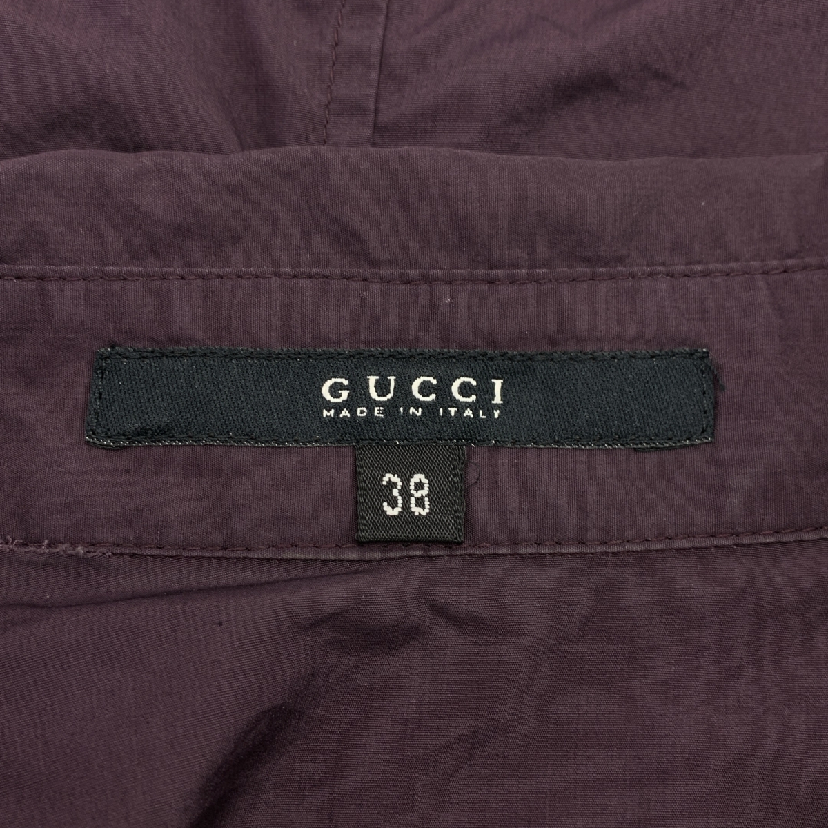 GUCCI / グッチ コットン リボンストラップ シャツ