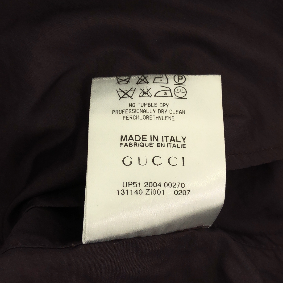 GUCCI / グッチ コットン リボンストラップ シャツ