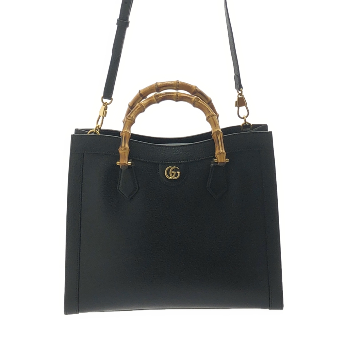 GUCCI / グッチ ダイアナ ミディアム バンブーハンドル レザー 2WAYバッグ